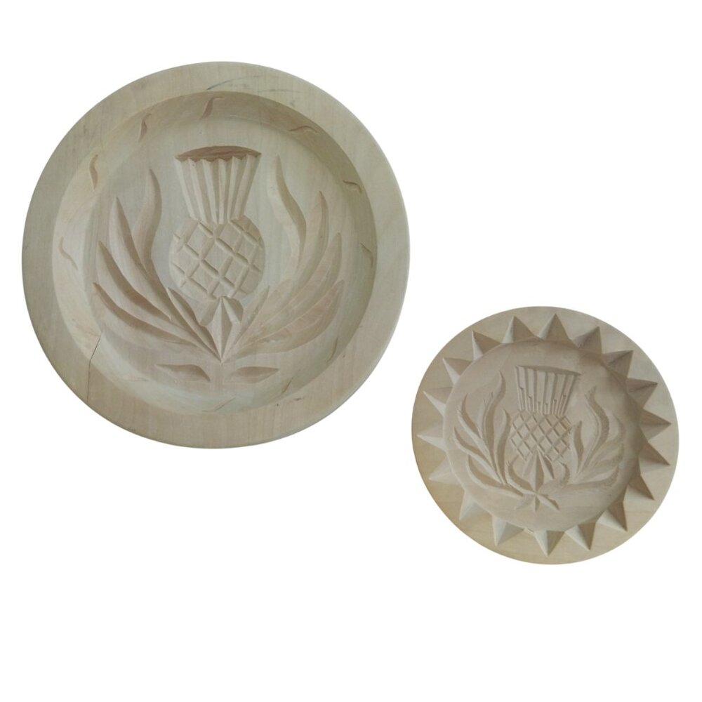 Vintage Handmade J & I Crichton Kirriemuir Scotland Wood Shortbread Cookie Molds